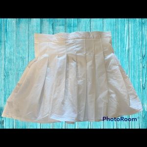 White pleated skirt size small new without tags